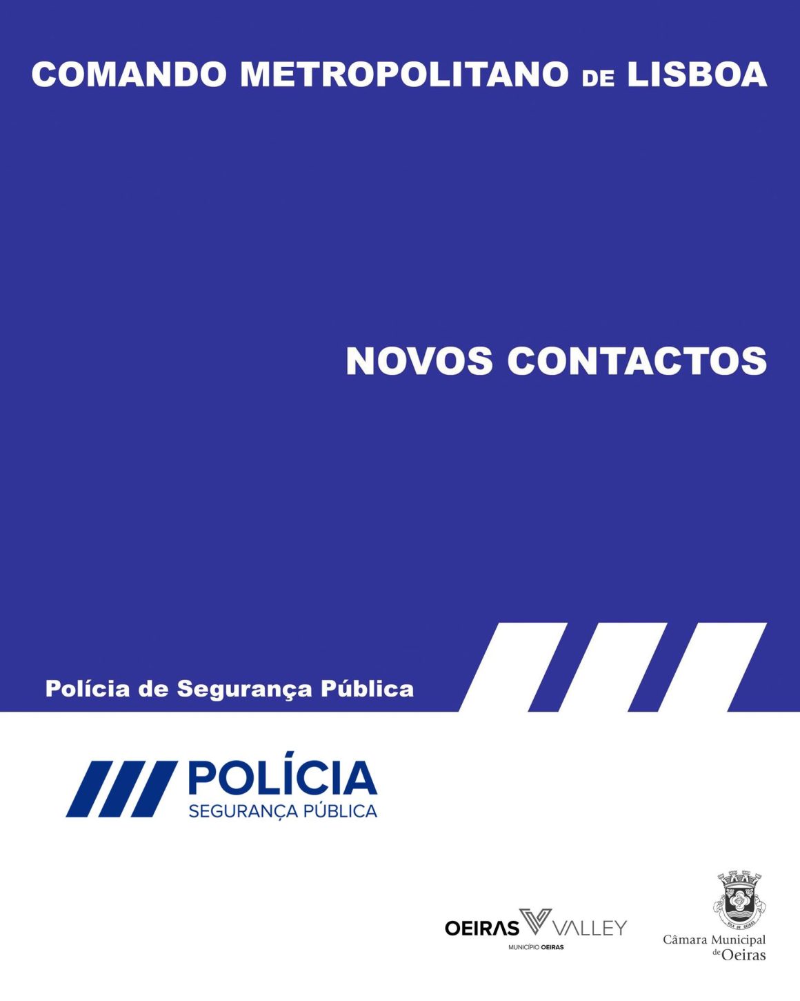 ALTERAÇÃO DE CONTATOS DAS ESQUADRAS DIVISÃO POLICIAL DE OEIRAS