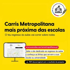 Carris Metropolitana mais Próxima das Escolas