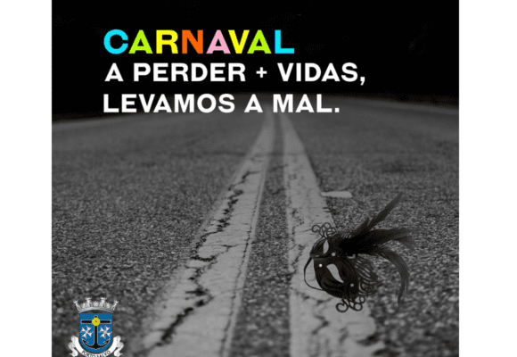 Campanha “CARNAVAL a perder + vidas, levamos a mal”.