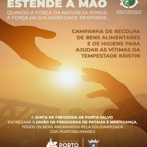 Porto Salvo estende a mão » Campanha solidária de apoio às vítimas da Tempestade Kristin