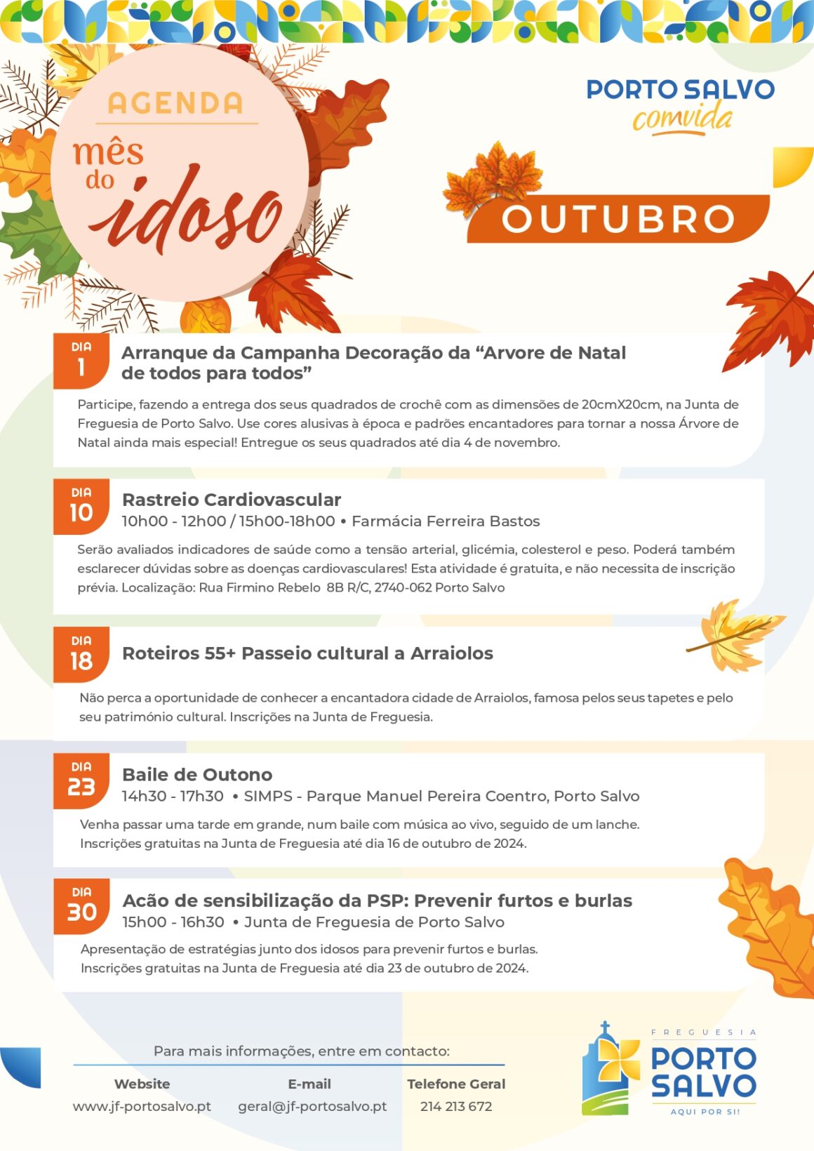 PORTO SALVO COM (N) VIDA – OUTUBRO MÊS DO IDOSO