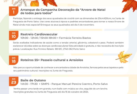 PORTO SALVO COM (N) VIDA – OUTUBRO MÊS DO IDOSO